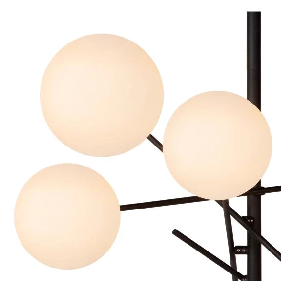 Lucide ALARA - Suspension - Ø 72 cm - LED - G4 - 6x1,5W 2700K - Noir - détail 1